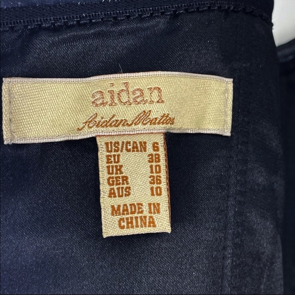 Aidan Mattox Strapless Lace Chiffon Dress - Picture 8 of 10